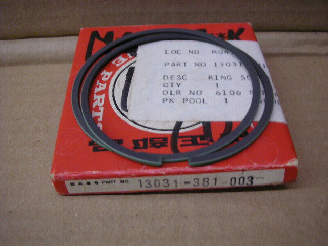 NOS OEM Honda CR250 Piston Rings 13031-381-003 2nd over in Other in Stratford - Image 2