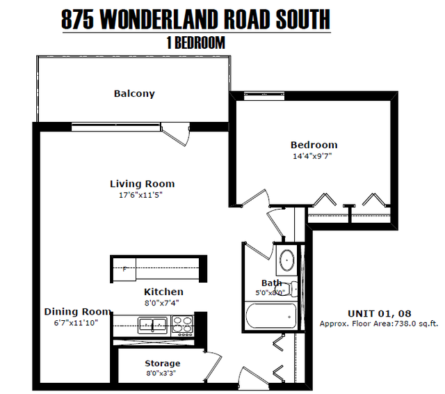1 Bedroom Apartment for Rent - All Apartment Utilities Included in Long Term Rentals in London - Image 15