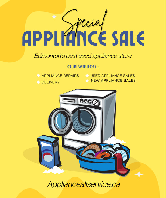 Washer and Dryer sets - Over 50% off the price of New Appliances in Stoves, Ovens & Ranges in Edmonton