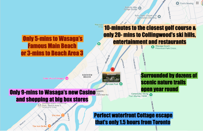 Looking for a fantastic waterfront cottage near Toronto? Your Dream Waterfront Oasis Awaits! Only 20...