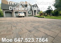 Trevista 80 Beige Mix Textured Driveway Interlocking Stones