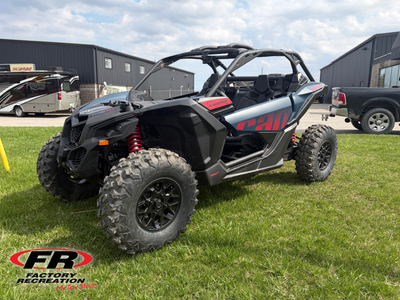 2026 Can-Am Maverick X3 DS Turbo RR – Dusty Navy The 2026 Can-Am Maverick X3 DS Turbo RR in Dusty Na...
