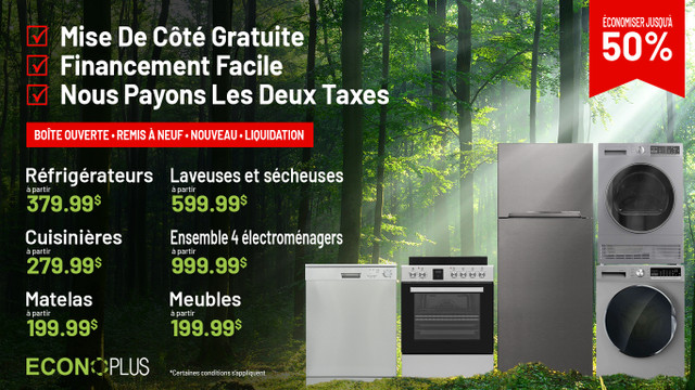 Econoplus Le Plus Grand Choix d'ensemble Frontal De Qualité ! dans Réfrigérateurs  à Lévis - Image 3