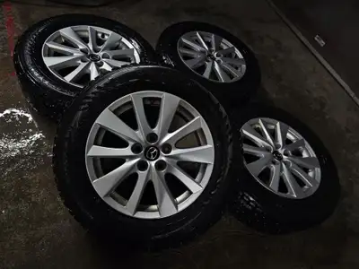 Good set of original Mazda CX-5 wheels mounted on Nokian winter tires. Wheels: 17x7 Offset: 50 Bolt...