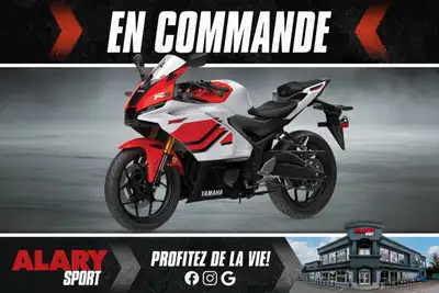 Alary Sport Cette MOTOCYCLETTE YAMAHA YZF-R3 70e ANNIVERSAIRE 2026 est disponible DÈS MAINTENANT! Co...