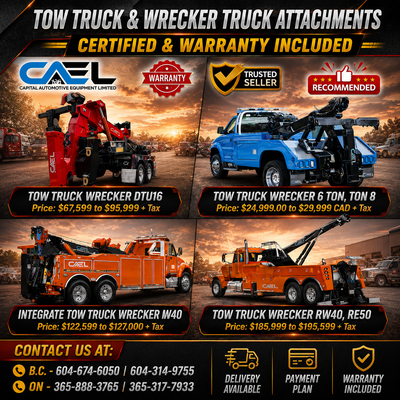 Finance! Tow Truck & Wrecker Truck Attachments CERTFIED & WARRANTY INCLUDED 67,999 Discover our exte...