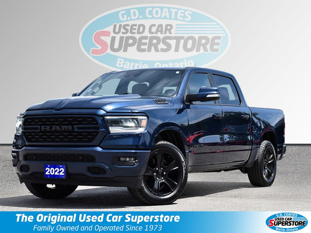 2022 Ram 1500 Sport Crew Cab 4x4 ~Nav ~Heated Leather ~Camera in Cars & Trucks in Barrie