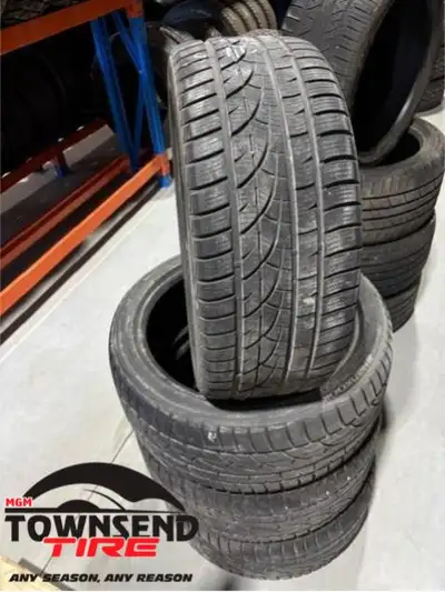 SET OF FOUR USED HANKOOK WINTER ICEPT, 245/40R19 SOLD AS SET OF FOUR ONLY, 55% TREAD REMAINING INSTA...