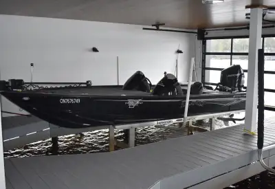 Awesome package, 250 Merc Verado with low hours, Boathouse stored so shows as new, OVER $15,000 IN O...