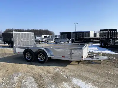 Canadian Mennonite Built Tandem Axle Aluminum Utility Trailer is $6,155.00 or $123.09/month! Ord: E1...