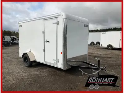 2026 Car Mate Trailers 6x12 Sportster Cargo Trailer 2990LB GVWR, 3500LB Dexter Drop Axle and EZ Lube...