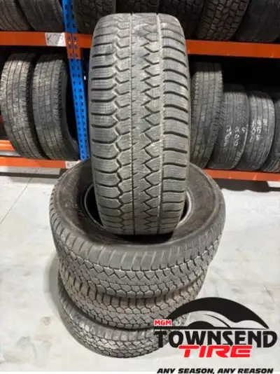SET OF FOUR USED GOODYEAR EAGLE ENFORCER ALL WEATHER TIRES SOLD AS SET OF FOUR ONLY, PRICE INCLUDES...