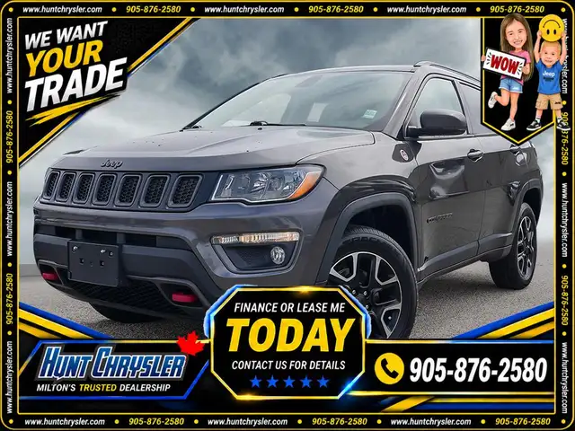 2019 Jeep Compass TRAILHAWK | PANO | NAV | LTHR | HTD STS/WHL