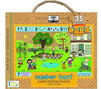 Green Start Giant Floor Puzzles: Number Hunt Brand New