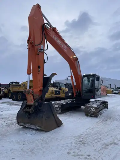 2017 Hitachi ZX250LC-5 6438 hours Manual Coupler Thumb with second outlet for aux hydraulic Bucket 1...