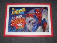 SPIDERMAN TOY ACTION FIGURE FRAMED ADVERTISEMENT POSTER 1997