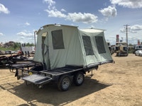 Used 2027 Jumping Jack Trailers 6' x 12' Utility Trailer with 8' Tent Super easy to set up! Tent fol... (image 5)