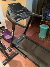 Treadmill, spin bike and stair climber
