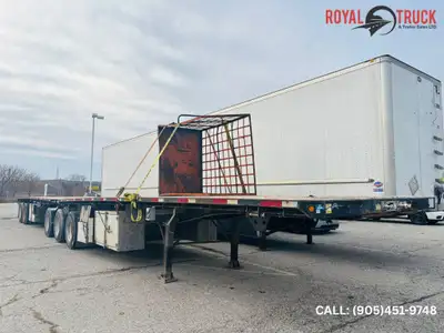 2018 Lode King B-Train Flatbed Trailers Specs & Features: 5 Axles: Heavy-duty hauling capacity Air r...