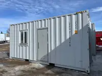 Insulated 20FT Self Contained off Grid office W Washroom