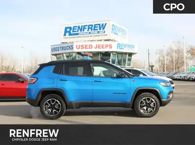 Explore this 2024 Jeep Compass Trailhawk with no accidents, one owner, full Jeep safety suite, heate...