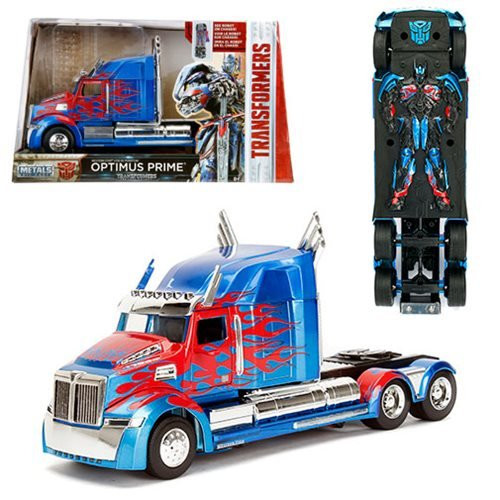 Transformers Last Knight Optimus Prime 1:24 Die-Cast Vehicle in Toys & Games in Calgary