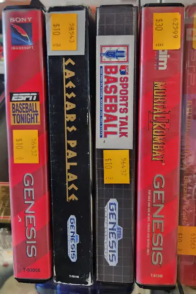 Sega Genesis Games: Mortal Kombat, Jurassic Park, Baseball.., View more