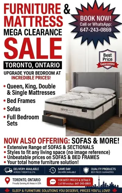 Mattresses , Bed Frames and Box Spring are available with (COD), View more