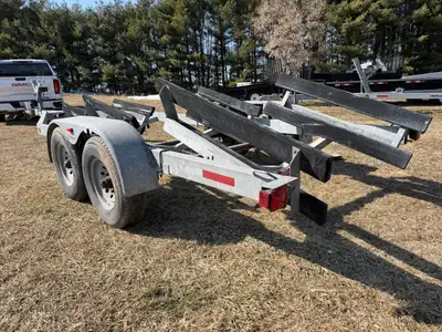14000lb tandem galvanized boat trailer ...