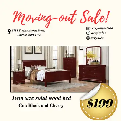 We’re moving out and it’s time to clear some space Select pieces are available now, and they won’t l...