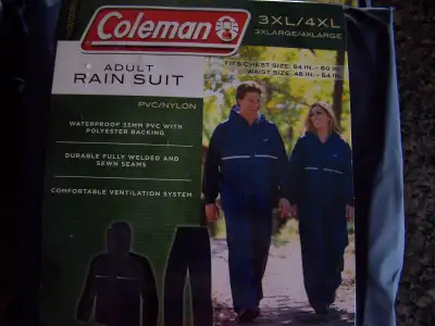 ADULT COLEMAN® PVC/NYLON RAINSUIT (3XL/4XL), View more
