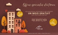 Current Promotions 1 MONTH FREE RENT - 1150 Rue Sherbrooke Combining the ultimate in comfort and con... (image 1)