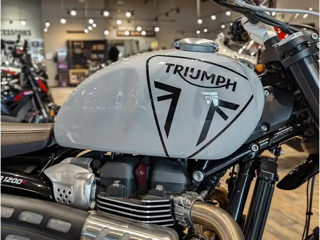 2025 Triumph Scrambler 1200 X // Ash Grey w/ Headlight Grill, Hi in Sport Bikes in Winnipeg - Image 8