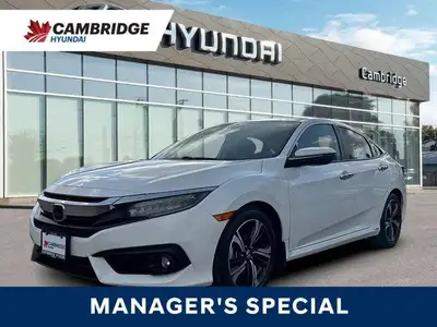 *2017 Honda Civic Touring | Turbo | Leather | Sunroof | Navigation | CarPlay* *Stylish, efficient, a...