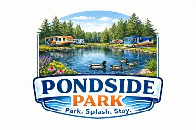 Pondside Park RV Parking with Pond Access | Park. Splash. Stay. Looking for a peaceful spot to park...