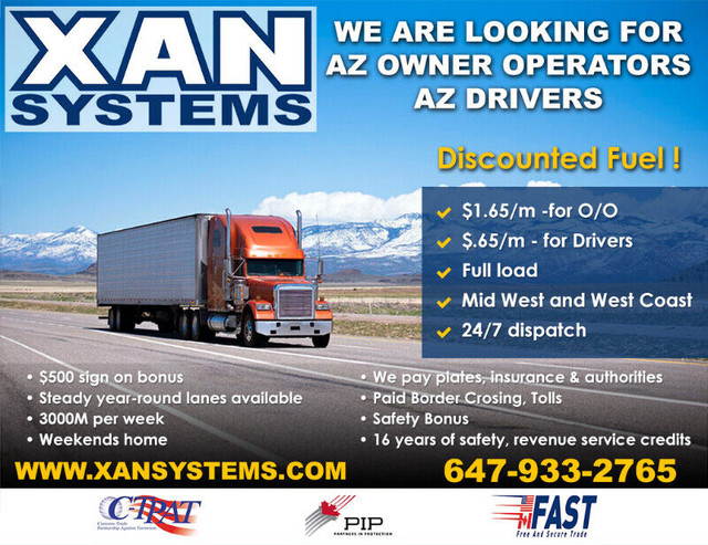 AZ Owner Operators and Truck Drivers. Dedicated lanes in Drivers & Security in Markham / York Region - Image 4