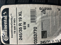 4 Brand New Continental ContiWinterContact TS830 P 245/35R19 Ottawa Ottawa / Gatineau Area Preview