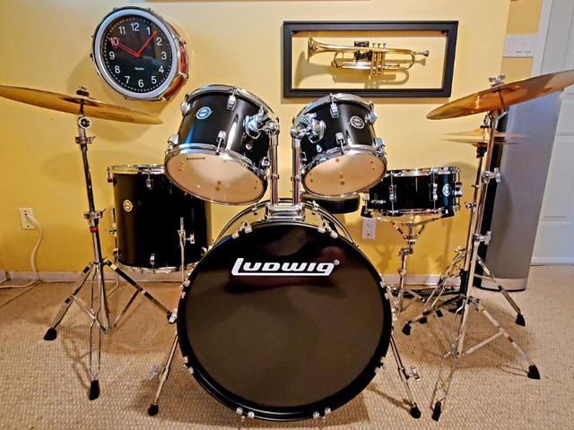 complete LUDWIG DRUM KIT w Sabian B8 cymbals & new heads | Drums &  Percussion | Ottawa | Kijiji