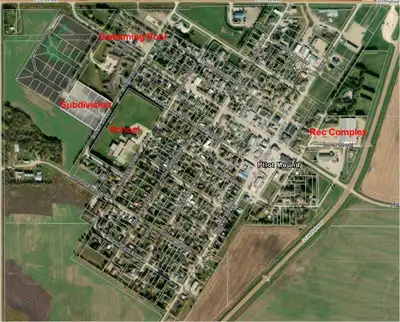 R34//Pilot Mound/Pilot Mound residential subdivision. Construction has started on 3 lots with 7 lots...