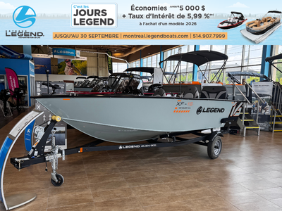 Découvrez notre tout nouveau Legend 16 XF SC, propulsé par un Mercury 60 ELPT CT 4S. Ce bateau compr...