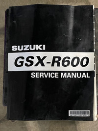 Sm163 Suzuki GSX-R600 Service Manual 99500-35060-01E