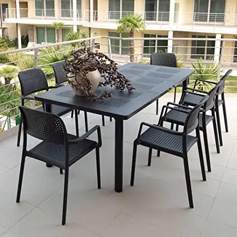 Nardi 9-piece Libeccio 87 in. x 40 in. Patio Dining Set in Patio & Garden Furniture in City of Toronto - Image 7