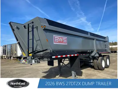 Stock #: 000771 DETAILS 27 ft Tandem Dump Trailer Take a look at this new BWS 27DT2X tandem dump 27'...