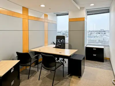Get started right away with a ready-to-use office space to rent for two. Make a home for your busine...