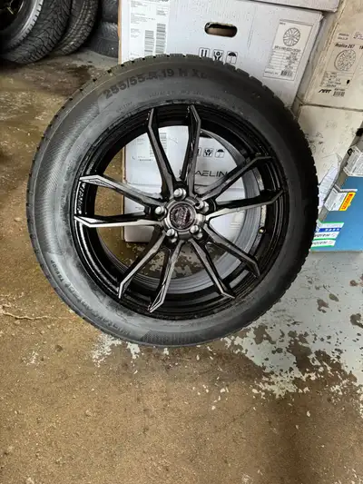 4 New 19 Envy FF1 Flow Forged Wheels w/ 255/55R19 Continental WinterContact TS850 Tires 5 x 115 / 5...