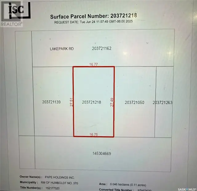 2 Lakepark ROAD Humboldt Rm No. 370, Saskatchewan in Land for Sale in Saskatoon - Image 3