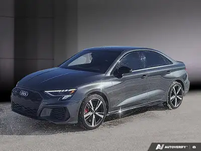 2024 Audi S3 Sedan La 2024 Audi S3 Komfort est propulsée par un moteur 2,0 L TFSI turbo à injection...