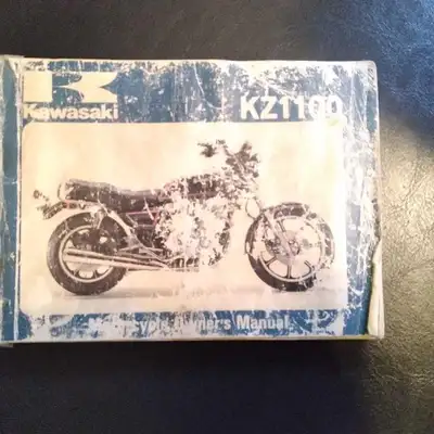 Kawasaki KZ1100 Owners Manual Used condition East Regina pickup