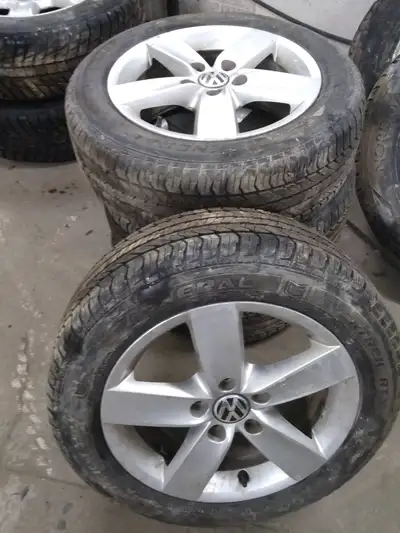 VW set 205/55/16 with alloy rims 5x112 A/S ___________________ We offer a large selection of new and...