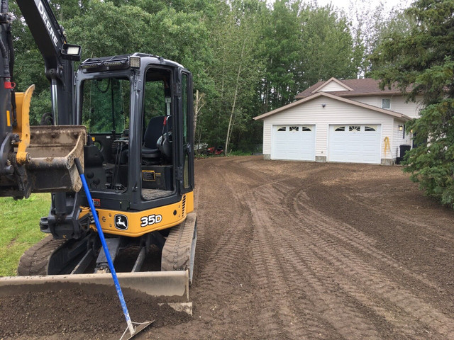 Excavator / Bobcat  Services  in Lawn, Tree Maintenance & Eavestrough in Grande Prairie - Image 2